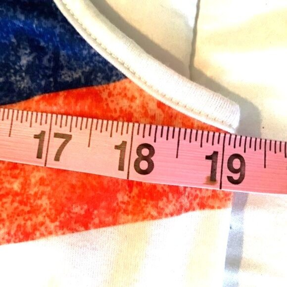 Womens Patriotic Sleeveless American Flag Tank Top By Acting Pro - Picture 10 of 10